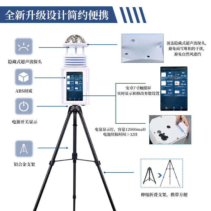 風(fēng)途便攜式氣象檢測儀，隨身攜帶的“氣象專家”——支架款